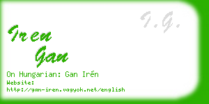 iren gan business card